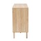 Baxton Studio Harrison MidCentury Modern Natural Brown Finished Wood and Natural Rattan 3Drawer Sideboard 223-12938-ZORO - alternate 3